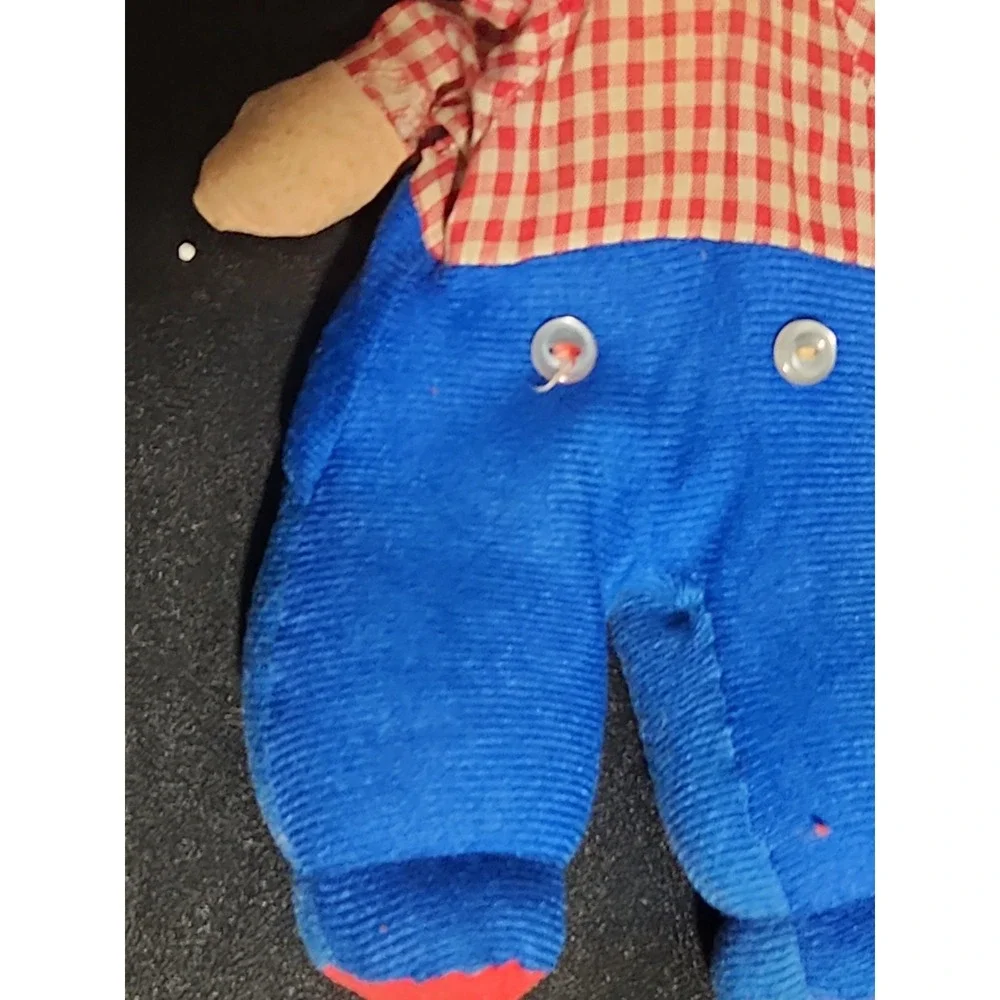 Vintage Knickerbocker Raggedy Andy Doll Original Outfit Stuffed Plush Toy